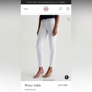AG Adriano Goldschmied Off-White Jeans
